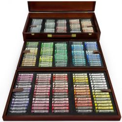 Coffret bois 225 Pastels secs Rembrandt 