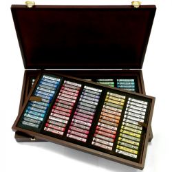 Coffret bois 150 Pastels secs Rembrandt 