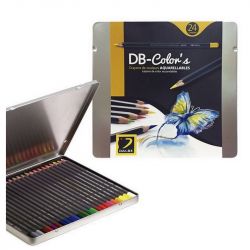 Boite de 24 crayons aquarelle DB Color's Dalbe