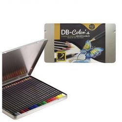 Boite de 12 crayons aquarelle DB Color's Dalbe