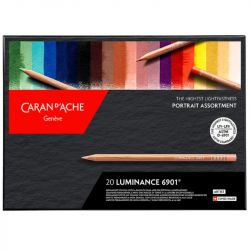 Crayons Luminance Caran d'Ache x20 portrait