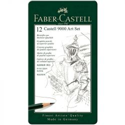Coffret de 12 Crayons graphite castell 9000 Art set - Faber Castell