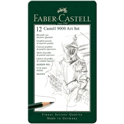 Coffret de 12 Crayons graphite castell 9000 Art set - Faber Castell