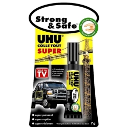 Colle à prise rapide 7g - Strong & Safe - Uhu