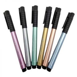 Feutres Pitt 1.5mm couleurs Metalisé - Faber Castell