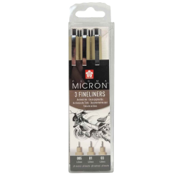 Feutres calibrés Pigma Micron x3 005-01-03