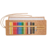 Trousse en cuire Polychromos x30 + 3 graphites + gomme - Faber-Castell