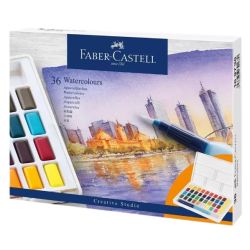 Coffret de 36 demi-godets de peinture aquarelle fine Creative Studio - Faber-Castell