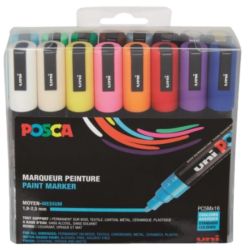 Coffret de 16 marqueurs PC5M - Posca