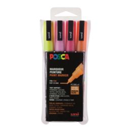 Set N°1 de 4 marqueurs Posca PC - 3ML Pailleté