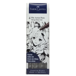 Pochette de feutres 4 Pitt Manga basic - Faber Castell
