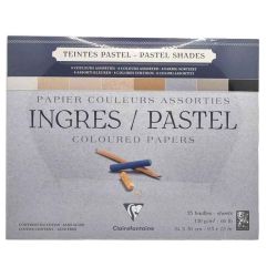 Bloc encollé Ingres Pastel couleur 130g