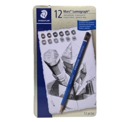 Coffret de 12 Crayons graphite Mars Lumograph - Staedtler