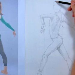 Dessin anatomique : La femme qui danse