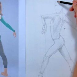 Dessin anatomique : La femme qui danse