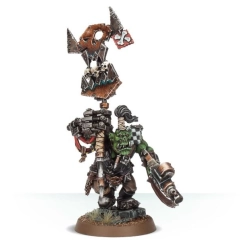 Ork Nob avec bannière Waaagh!