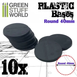 SOCLES PLASTIQUES ROND 40 MM NOIR