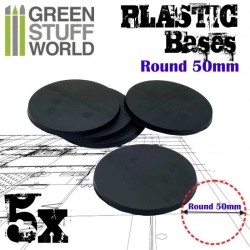 SOCLES PLASTIQUES ROND 50 MM NOIR