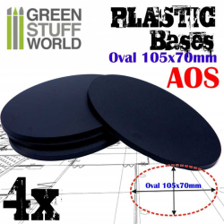 Socles Plastiques Ovale 105x70mm AOS