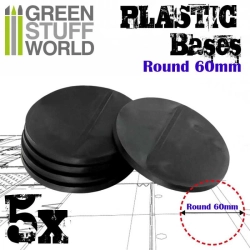 SOCLES PLASTIQUES ROND 60 MM NOIR
