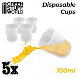 5X MESUREURS JETABLES 100ML