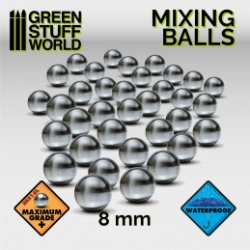 BILLES AGITATEURS EN ACIER INOXYDABLE 8MM POUR MÉLANGER LA PEINTURE