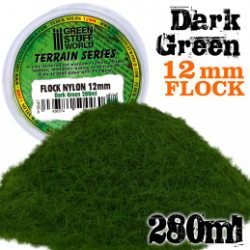 HERBE STATIQUE 12MM - VERT FONCÉ - 280ML