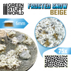 TOUFFES DE BUISSONS - 6MM - NEIGE - BEIGE