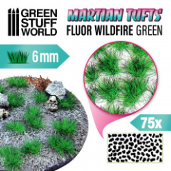 TOUFFES D'HERBE MARTIENNE - FLUOR WILDFIRE GREEN