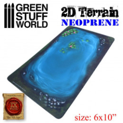 TERRAIN NEOPRENE 2D - LAC AVEC DES FEUILLES