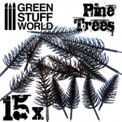 15X ARBRES PINS MODELISME FLEXIBLES