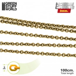 CHAINE DE MODELISME 3 MM - 1 MÈTRE COMPLÈTE