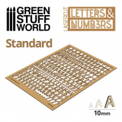 LETTRES ET NOMBRES 10 MM STANDARD