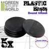 SOCLES PLASTIQUES ROND 60 MM NOIR