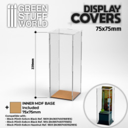 VITRINE OUVERTE 75X75MM (22CM DE HAUT)