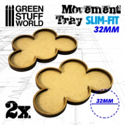 PLATEAUX DE MOUVEMENT MDF 32MM X 5 - SKIRMISH