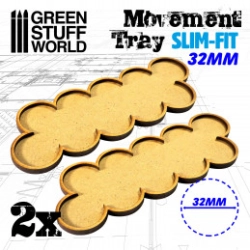 PLATEAUX DE MOUVEMENT MDF 32MM X10 - SKIRMISH