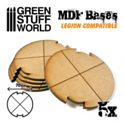 SOCLES ROND 70 MM EN MDF (LEGION)