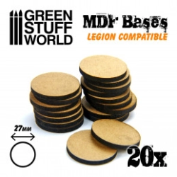 SOCLES ROND 27 MM EN MDF (LEGION)