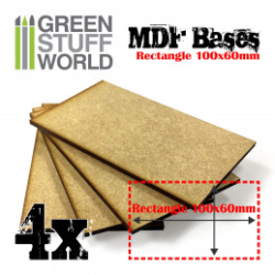 SOCLES RECTANGULAIRES 100X60MM EN MDF