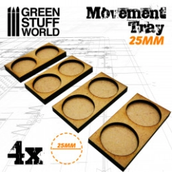 PLATEAUX DE MOUVEMENT MDF 25MM 2X1 - HORDES EN LIGNE