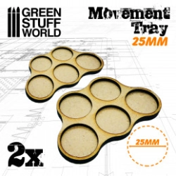 PLATEAUX DE MOUVEMENT MDF 25MM X5 - HORDE