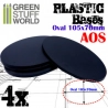 SOCLES PLASTIQUES OVALE 105X70MM AOS