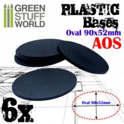 SOCLES PLASTIQUES OVALE 90X52MM AOS