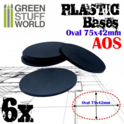 SOCLES PLASTIQUES OVALE 75X42MM AOS