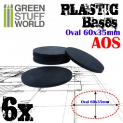 SOCLES PLASTIQUES OVALE 60X35MM AOS