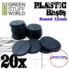 SOCLES PLASTIQUES ROND 32MM NOIR