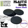 SOCLES PLASTIQUES ROND 50 MM NOIR