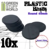 SOCLES PLASTIQUES ROND 40 MM NOIR