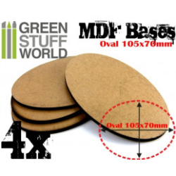 SOCLES OVALES AOS 105X70MM EN MDF